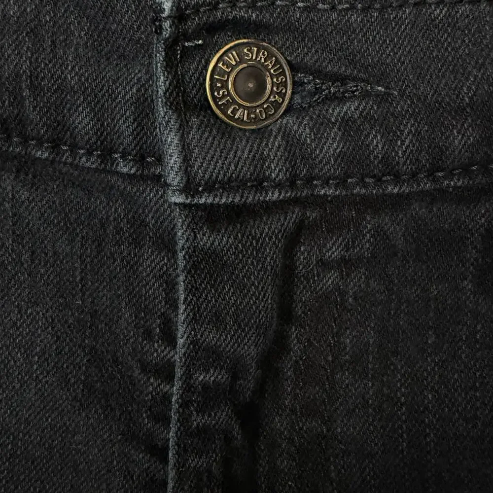 Levis' 511 Black Cutoff Jean Shorts Men's 32 Raw Hem Distressed Pocket 10